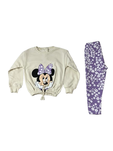 9-24 ay kız takım mickey mause desenli - 3